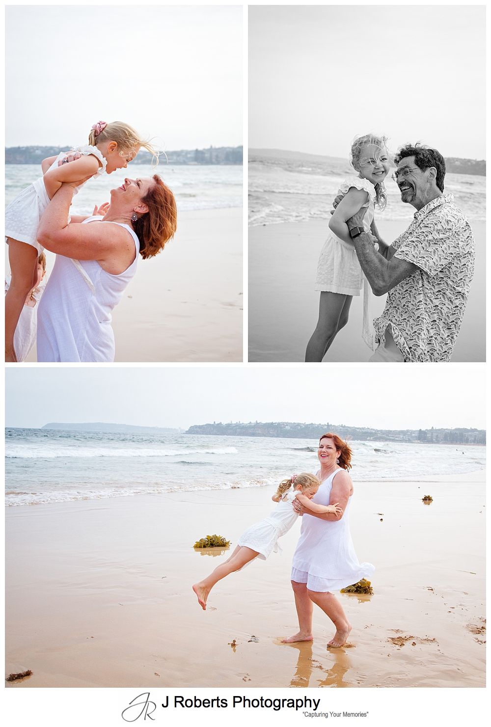 Family portrait photography on Sydneys northern beaches at Long Reef Beach